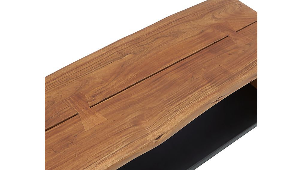 Yukon Entryway Bench with Shelf Crate and Barrel