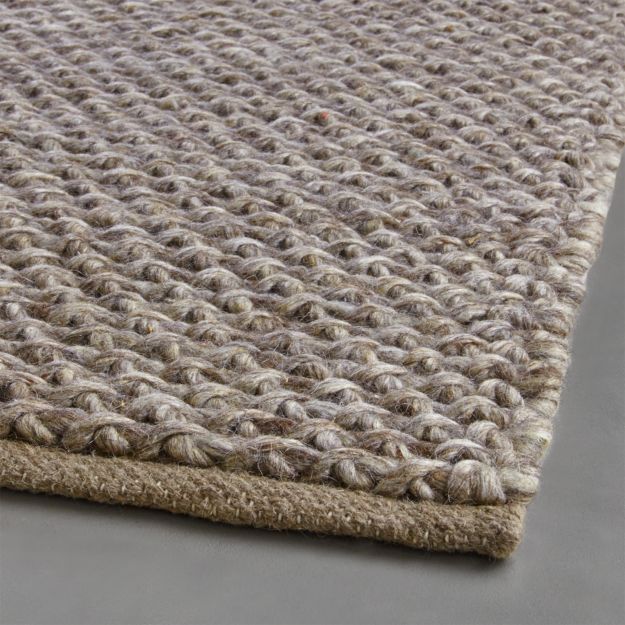 Yvonne Grey WoolBlend Rug Crate and Barrel