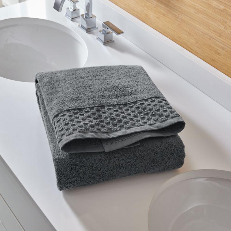 towels for grey bathroom