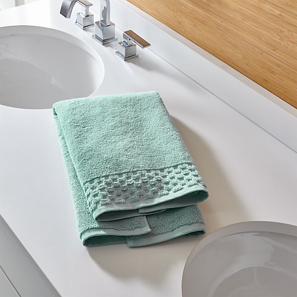 Zero Twist Quick Dry Spa Blue Bath Towels Crate And Barrel
