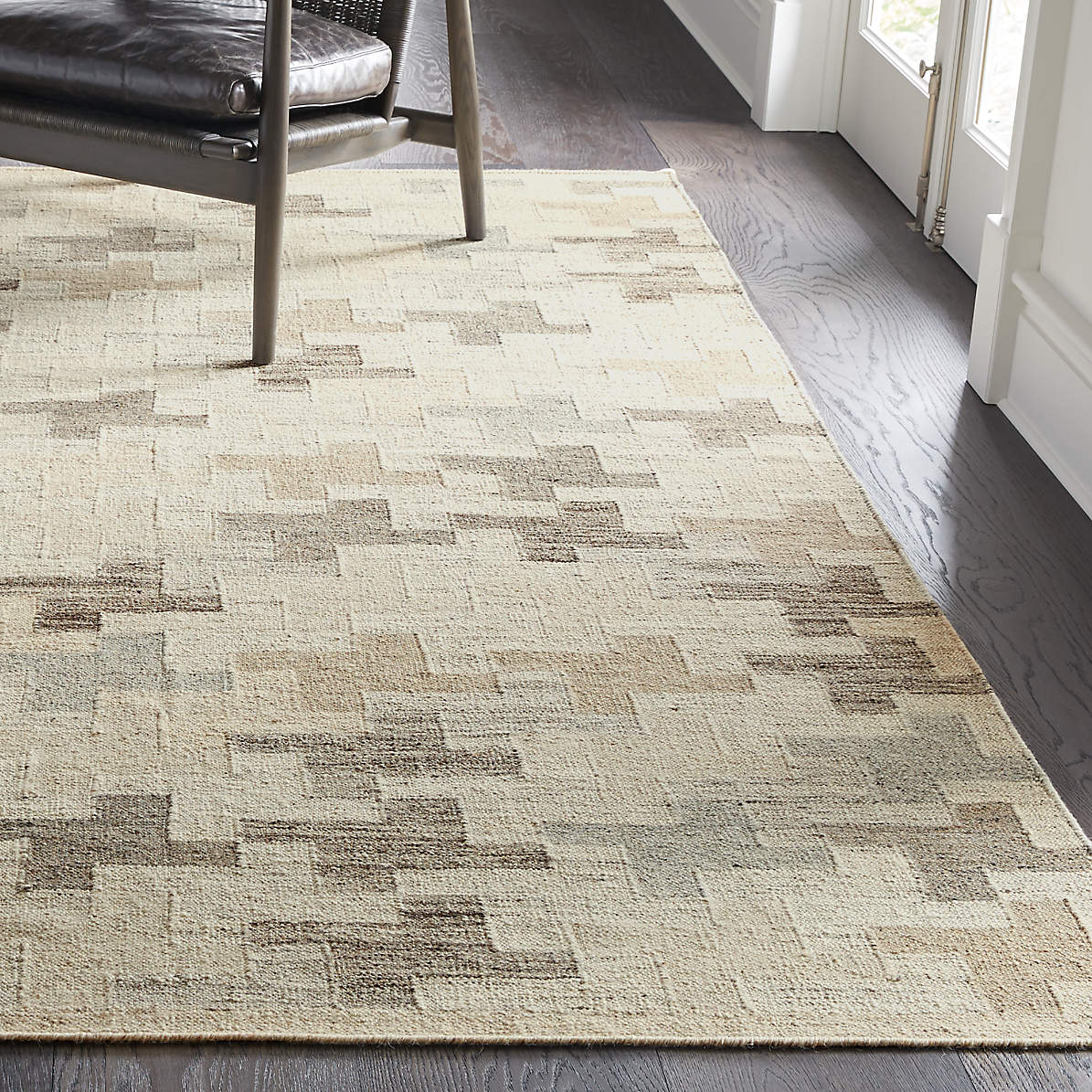 Zinca Neutral Kilim Rug Crate And Barrel