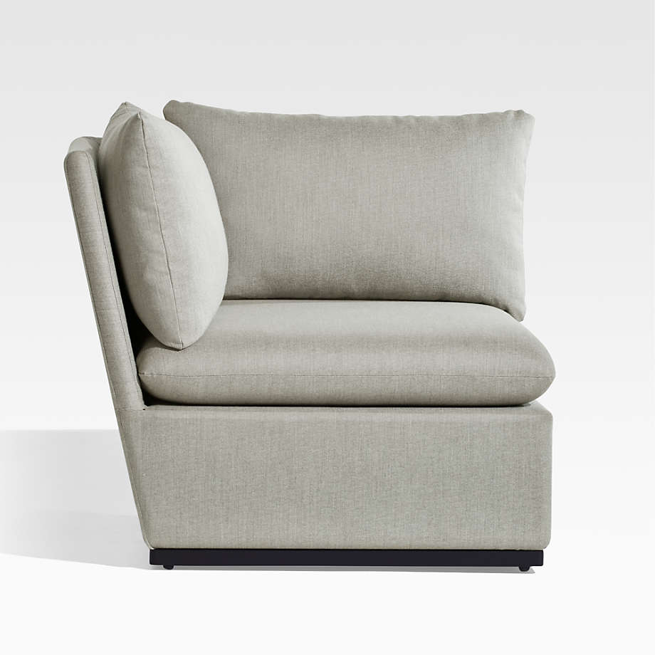 Zuma Outdoor Upholstered Corner Lounge Chair | Crate and Barrel Canada