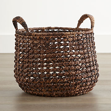 Baskets Wicker Wire Woven And Rattan Crate And Barrel
