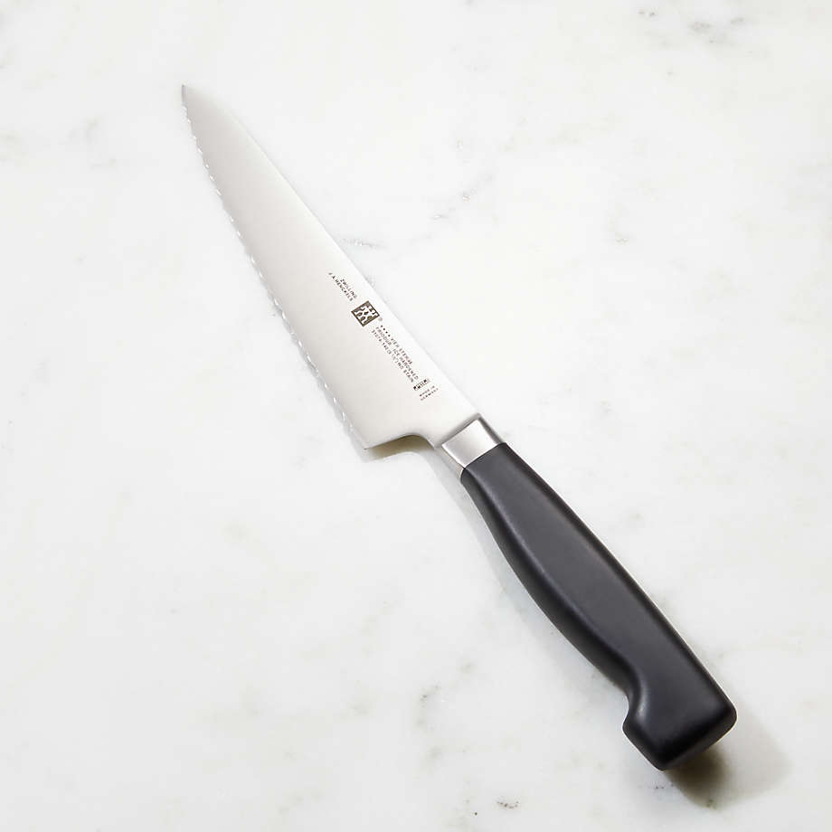 Zwilling J.A. Henckels 5.5" Serrated Prep Knife Four Star + Reviews
