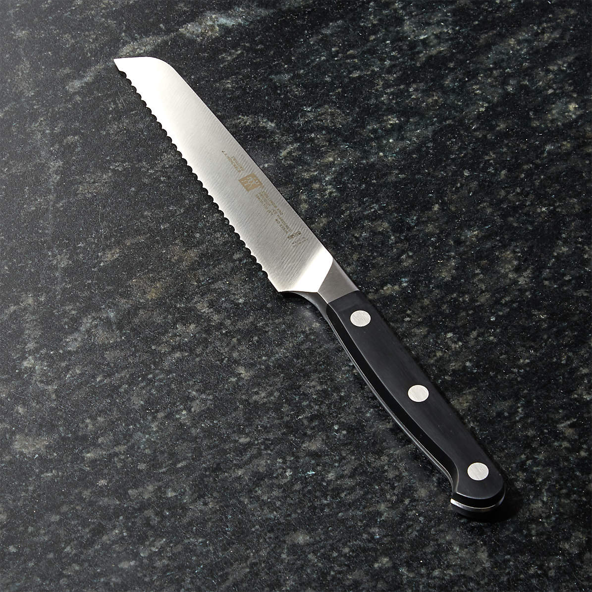 Zwilling J A Henckels Pro 5 Serrated Utility Knife Reviews Crate And Barrel