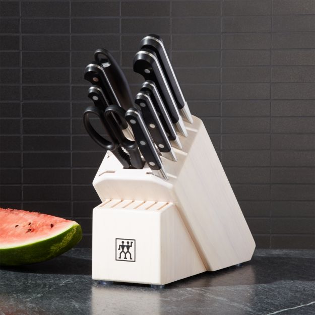 ZWILLING J.A. Henckels Pro 10Piece White Block Knife Set + Reviews