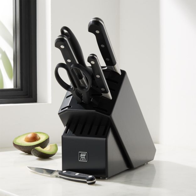 ZWILLING J.A. Henckels Pro 7Piece Black Block Knife Set + Reviews
