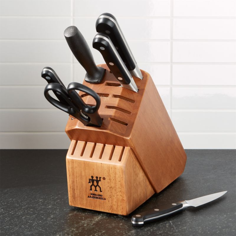 ZWILLING J.A. Henckels Pro 7-Piece Knife Set + Reviews | Crate and Barrel