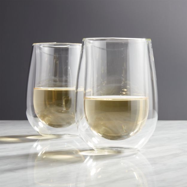 Zwilling Sorrento DoubleWall White Wine Glasses, Set of 2 + Reviews