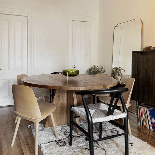 Dining room table with mixed online chairs