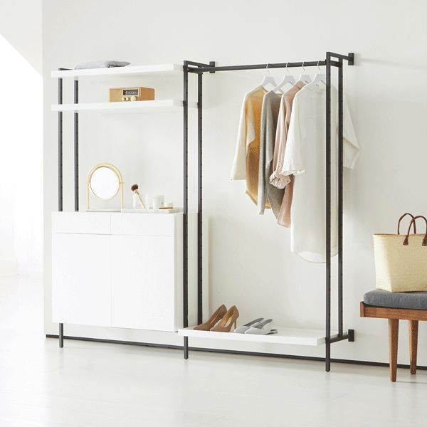 Scalable Closet Storage Shelf Wall Mounted Kitchen Rack Space