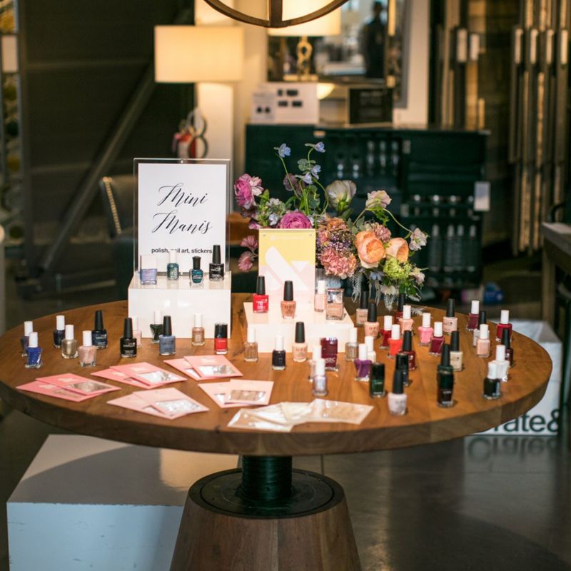 Manicure Station on dining table