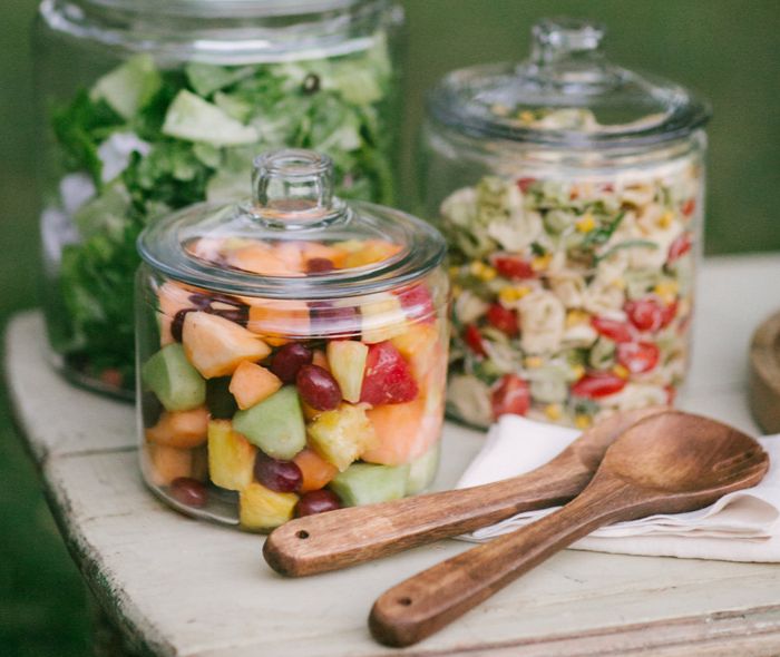 Trio of appetizingly colorful salads.