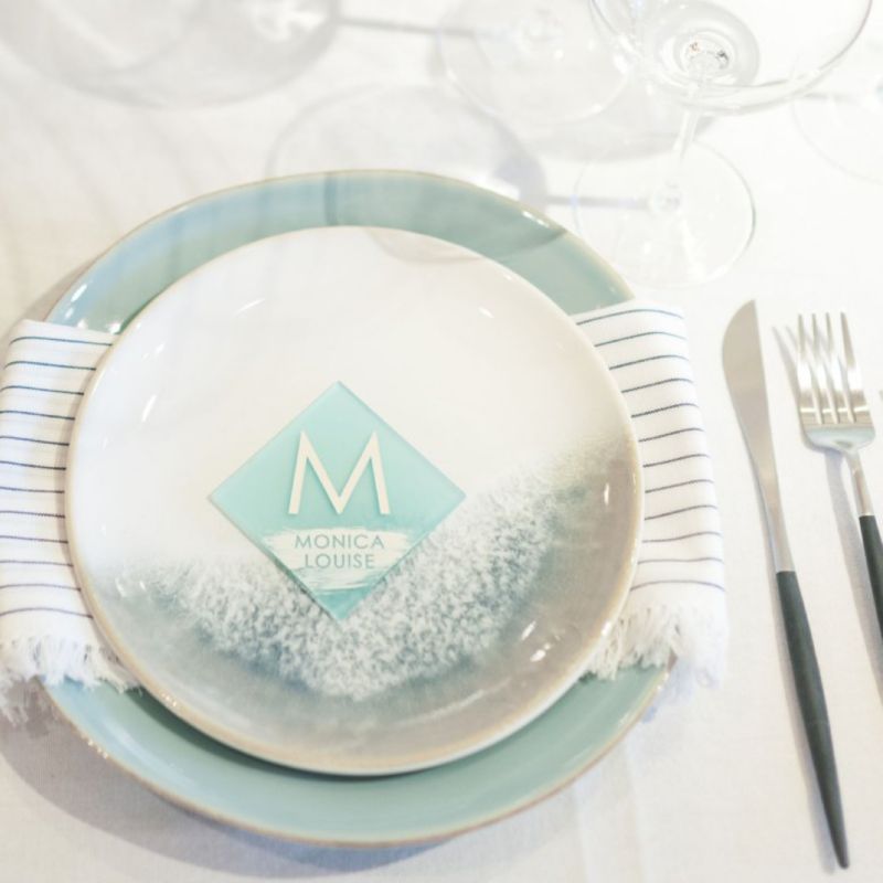 Ocean blue tablesetting