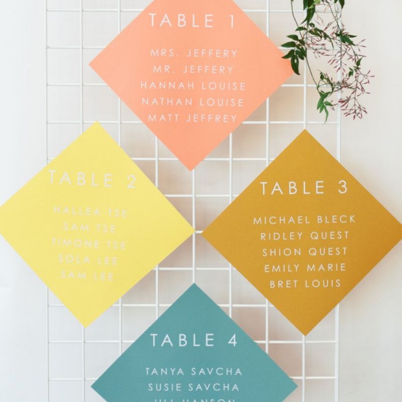 Table seating graphics