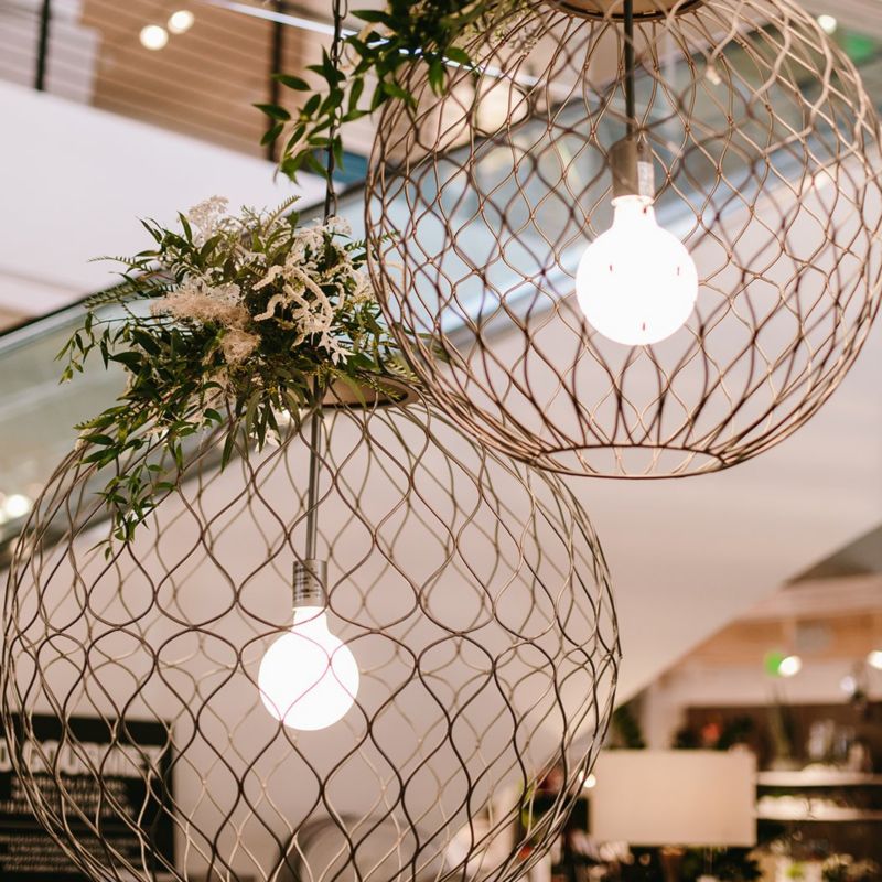 florals on pendant lights