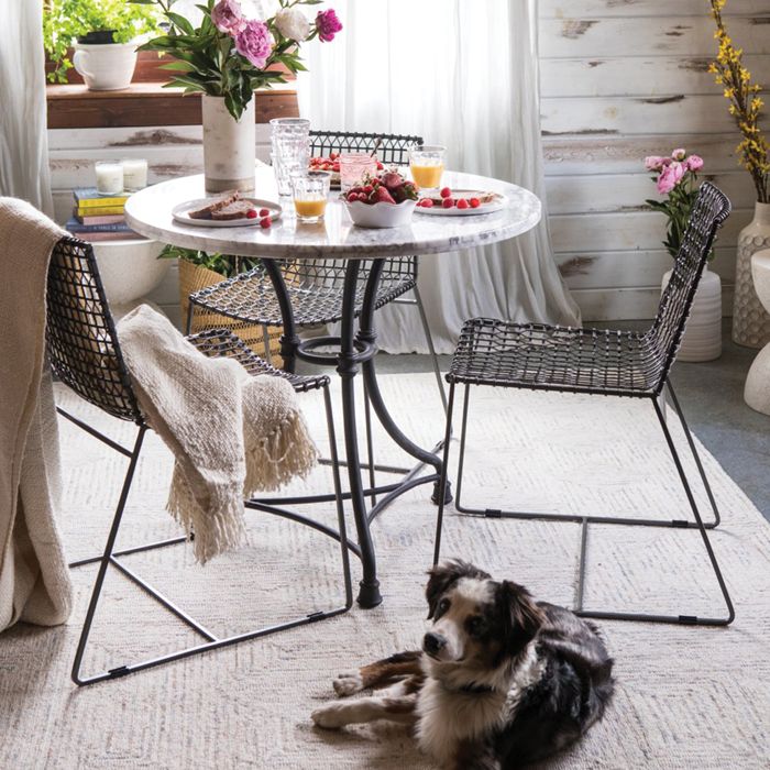 Crate and barrel french best sale bistro table