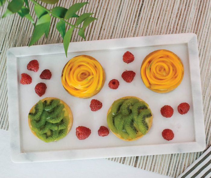  Pastries with fruit.