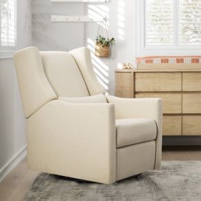 Babyletto Kiwi Cream Electronic Swivel Glider Power Recliner Nursery Chair