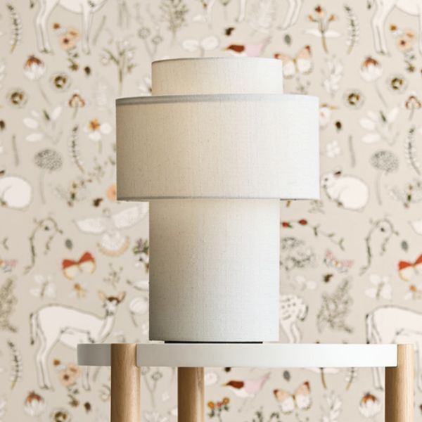 Reese Natural Linen Kids Table Lamp