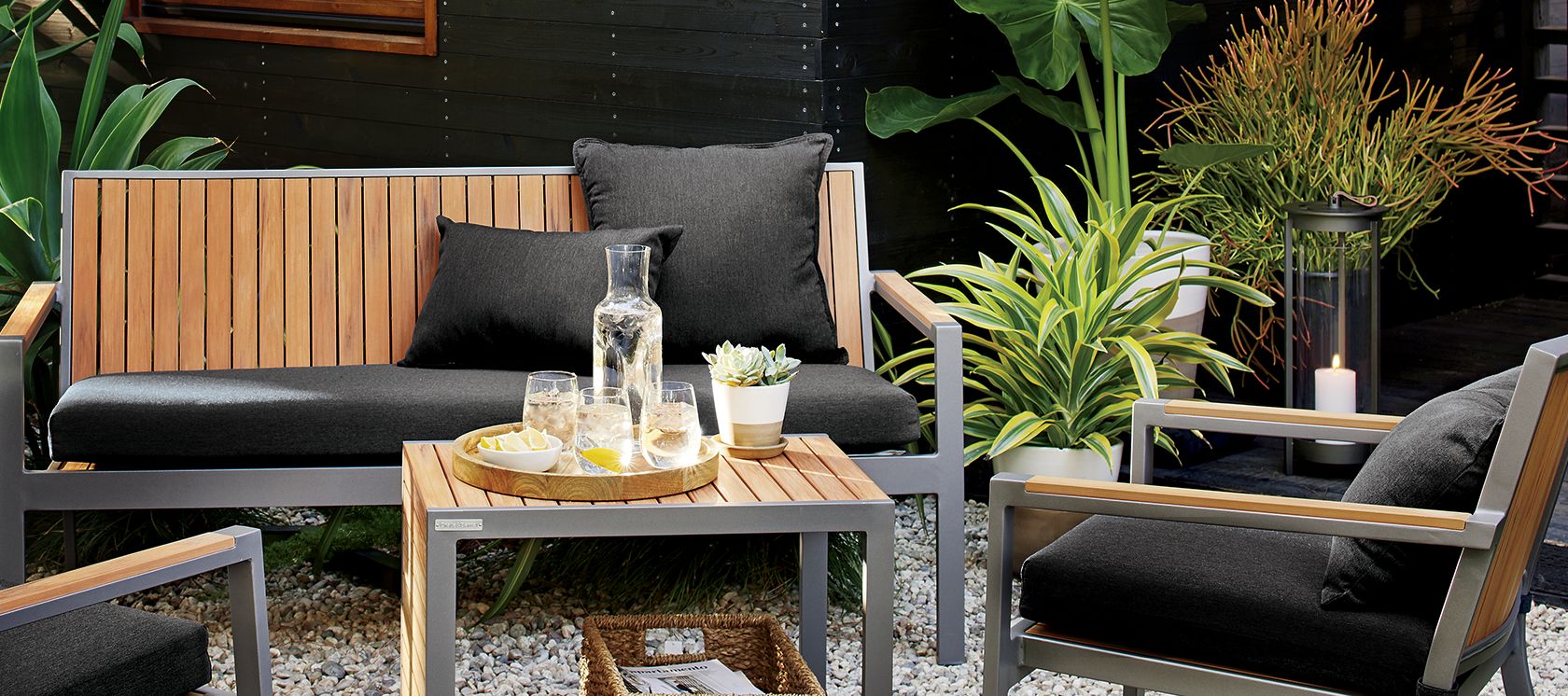 Outdoor Furniture by Material  Crate and Barrel