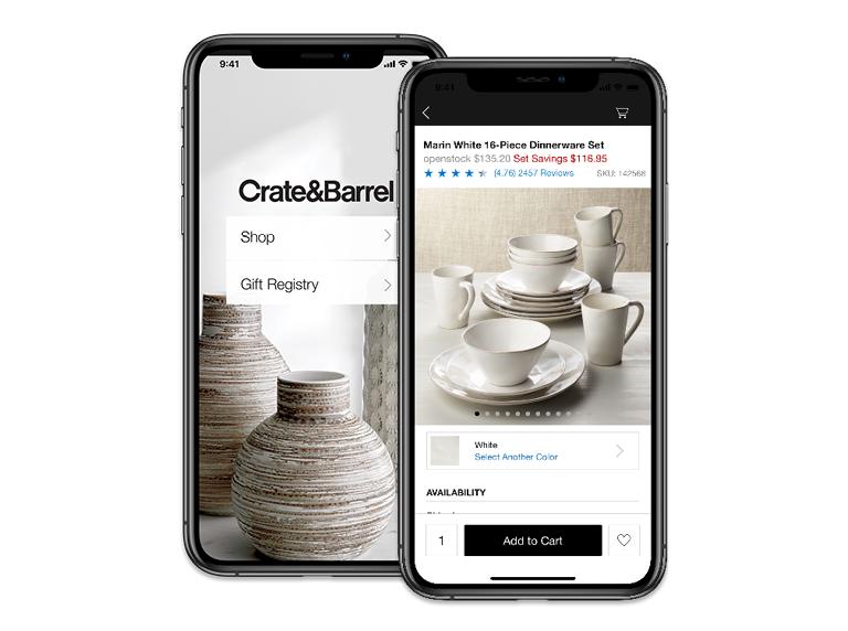 Shopping Wedding And Gift Registry App Crate And Barrel