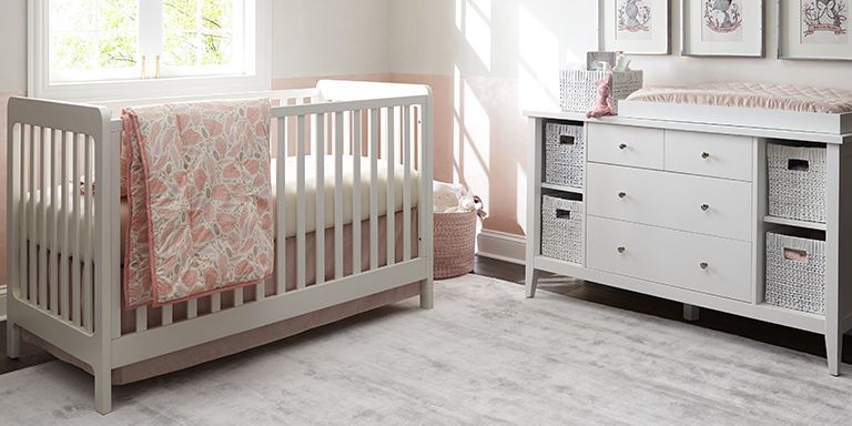 pink and white nursery ideas