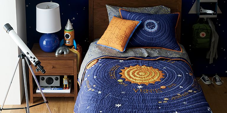 outer space themed bedroom