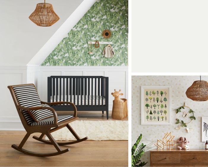 black rocking chair nursery