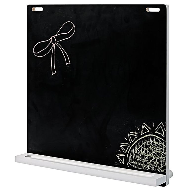 Chalkboard with bow and sun drawings