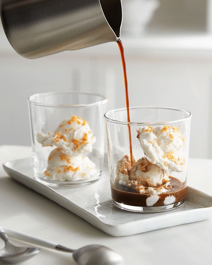 Affogato with Amaretto Ice Cream