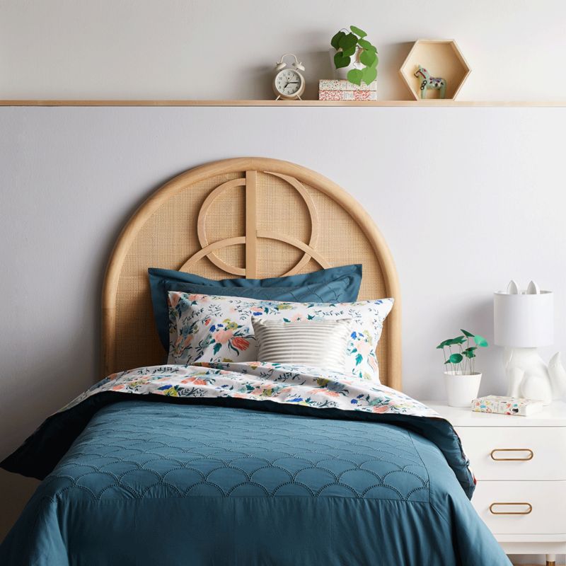 Blue twin quilt