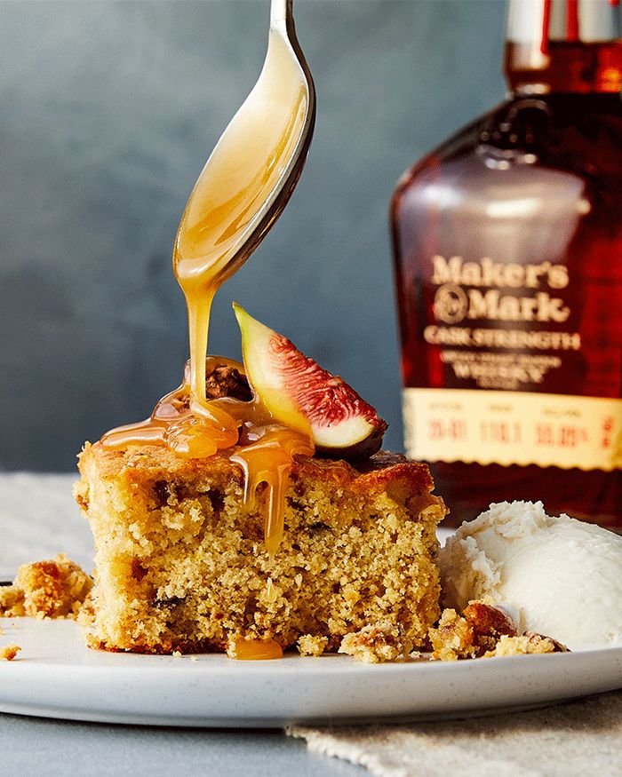 Figgy Toffee Bourbon Cake Recipe