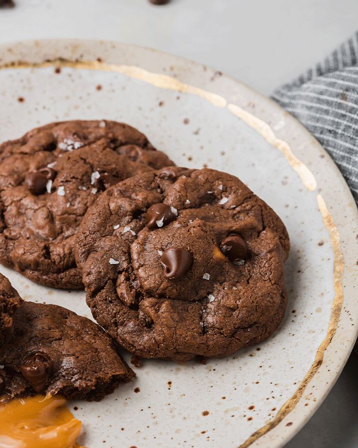 Gluten-Free Chocolate Caramel Cookies