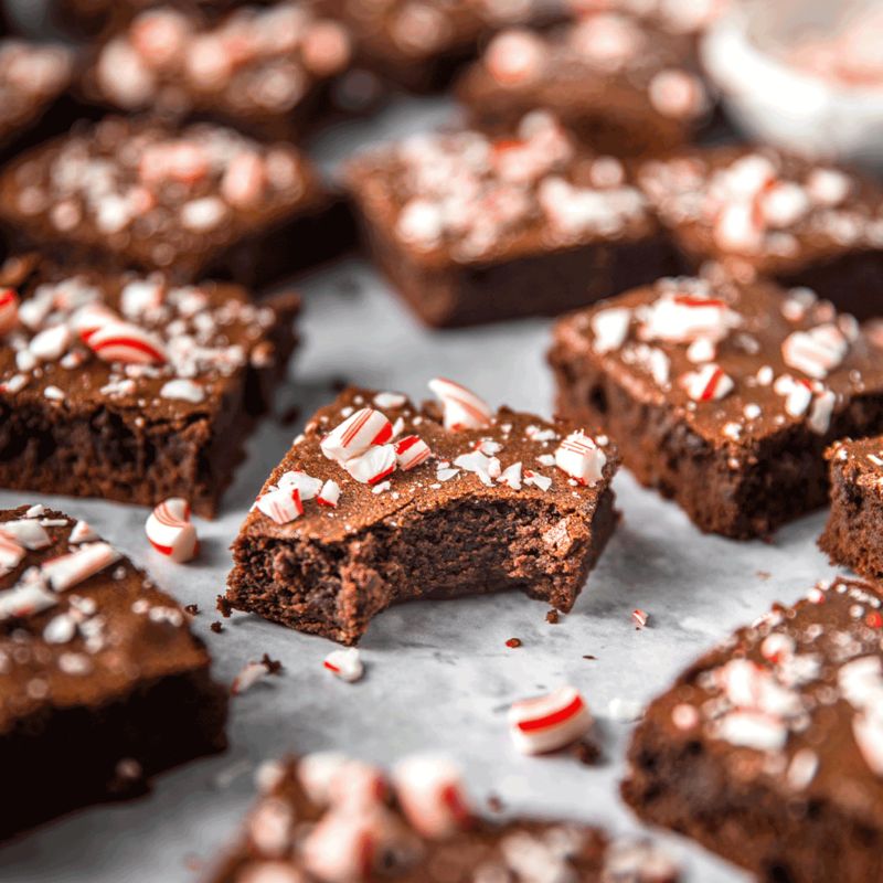 Peppermint Mocha Brownies Recipe | Crate & Barrel