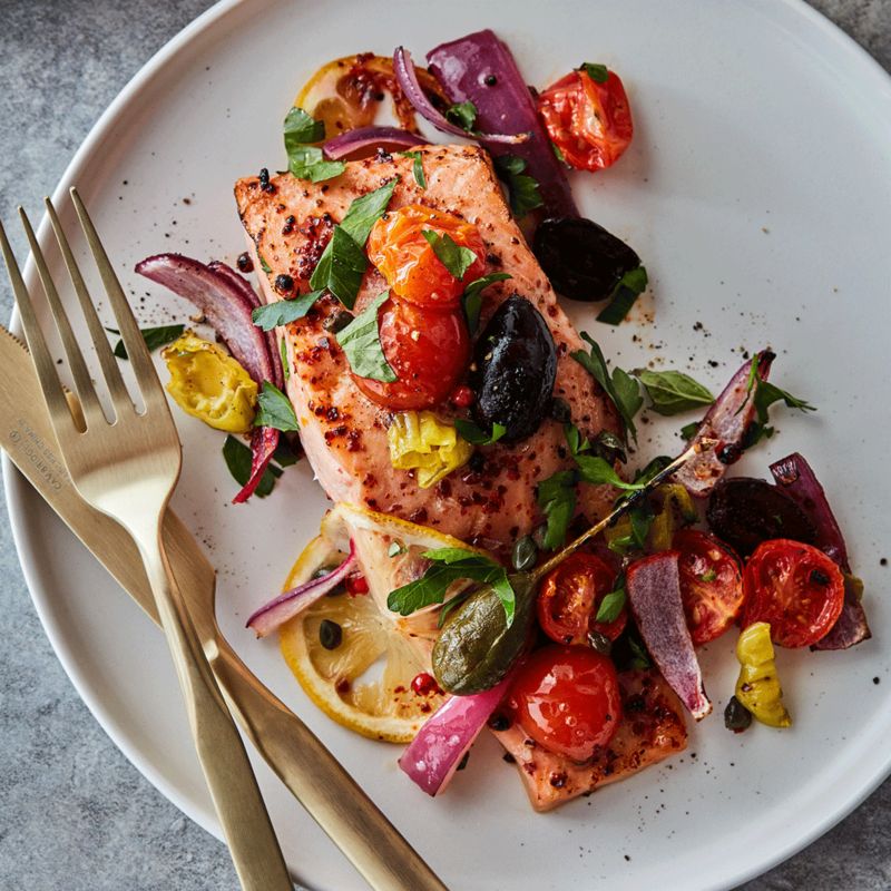 Sheet pan salmon