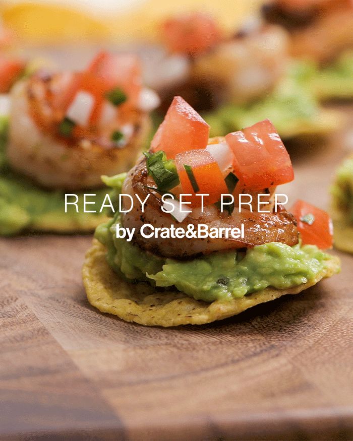 Mini Shrimp Tostadas with Pico de Gallo