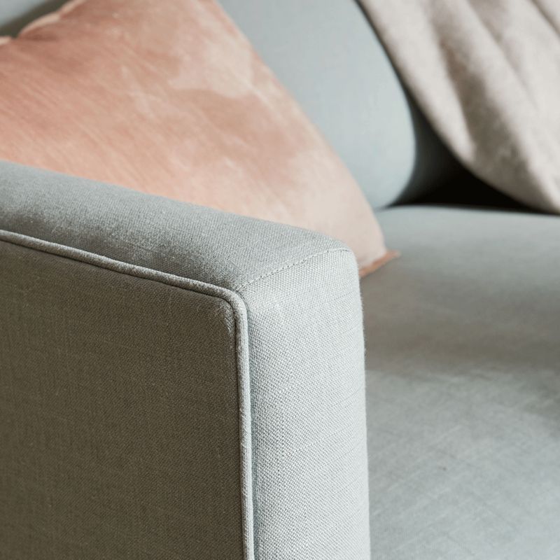 Detailed corner of sofa