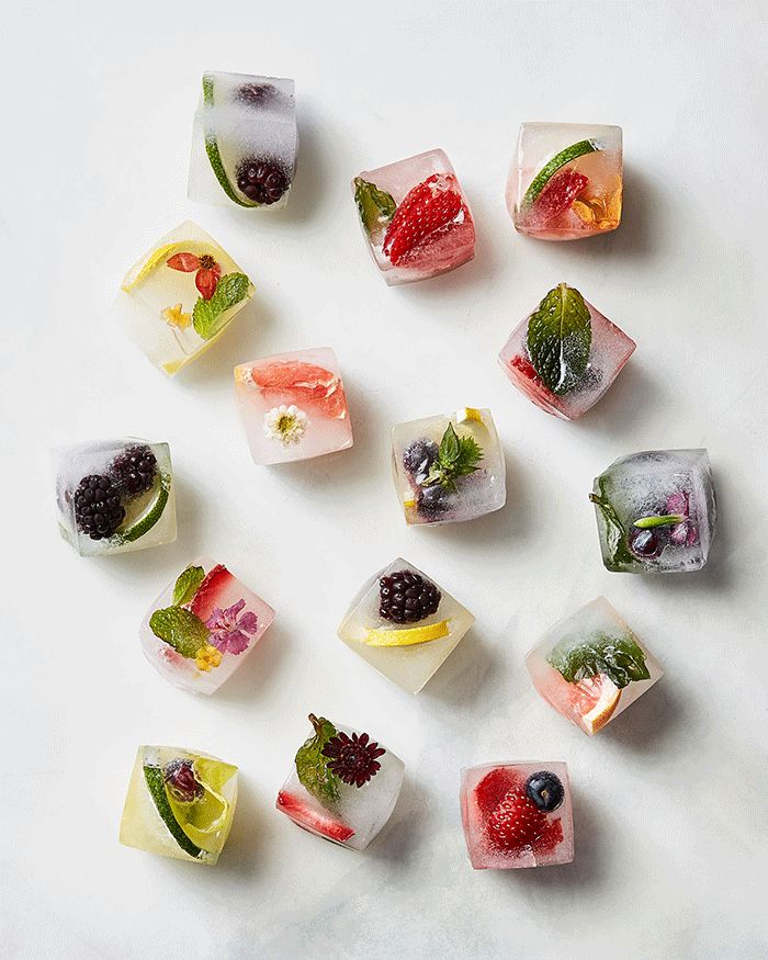 Fruit and Herb Infused Ice Cubes - Alice and Lois