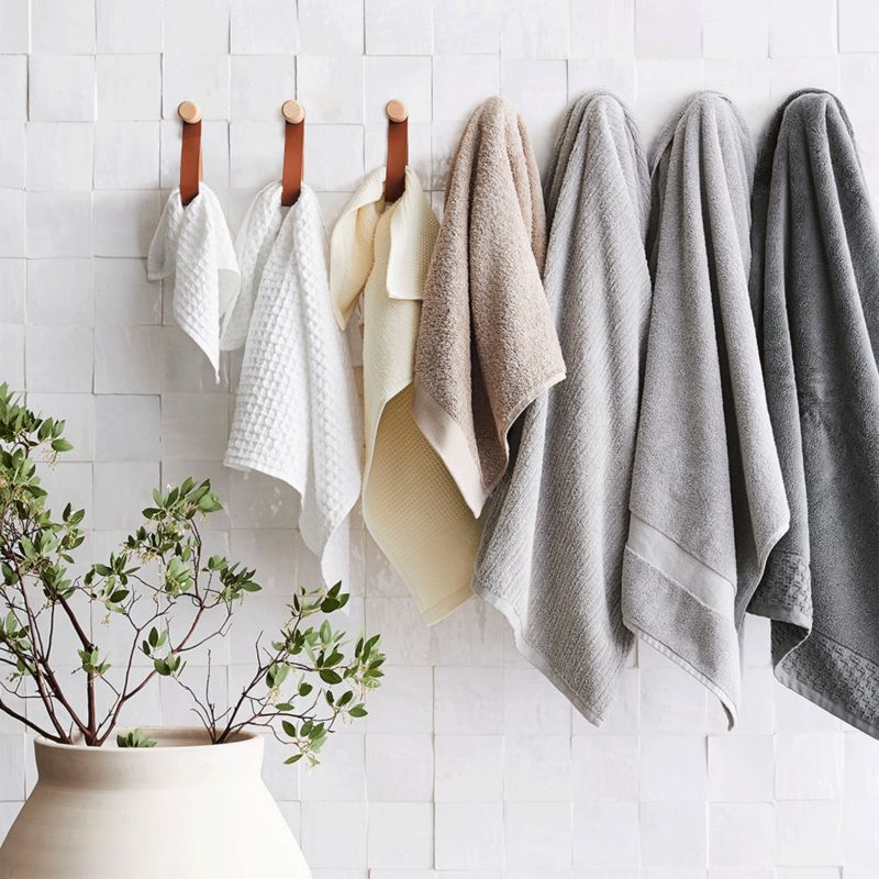 Towels hanging on wall