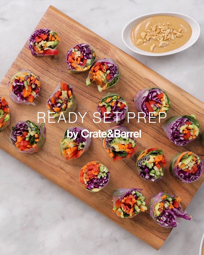 Vegetable Spring Rolls with Peanut Sauce Recipe