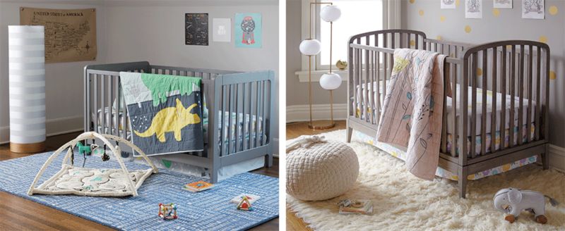 colorful baby cribs