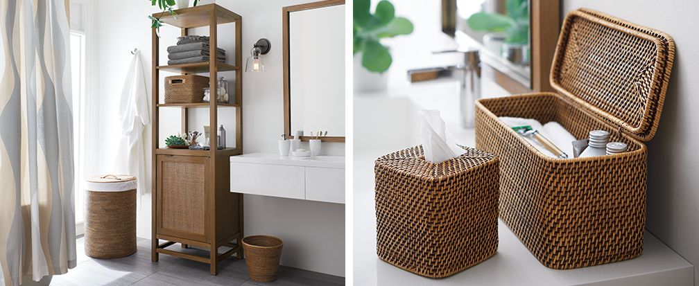Baskets Under Sink Vanity Design Ideas