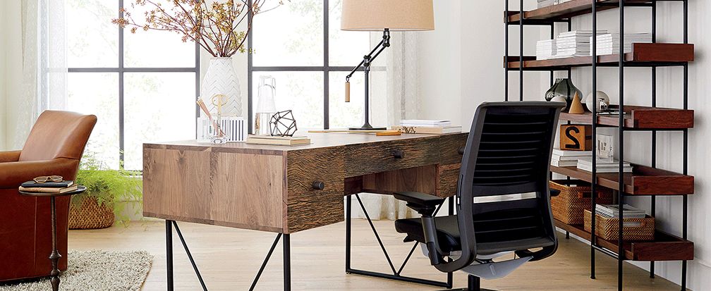 how to organize the home office | crate and barrel