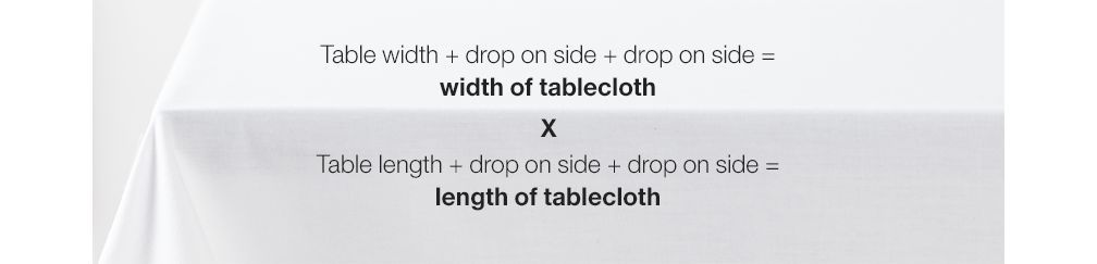 Tablecloth Sizing Chart