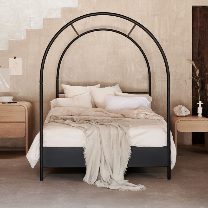 Canyon King Bed with Upholstered Headboard