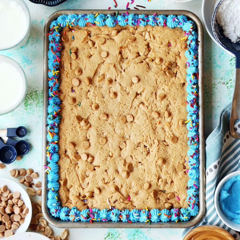 Easy Peanut Butter Cookie Cake Recipe Crate And Barrel
