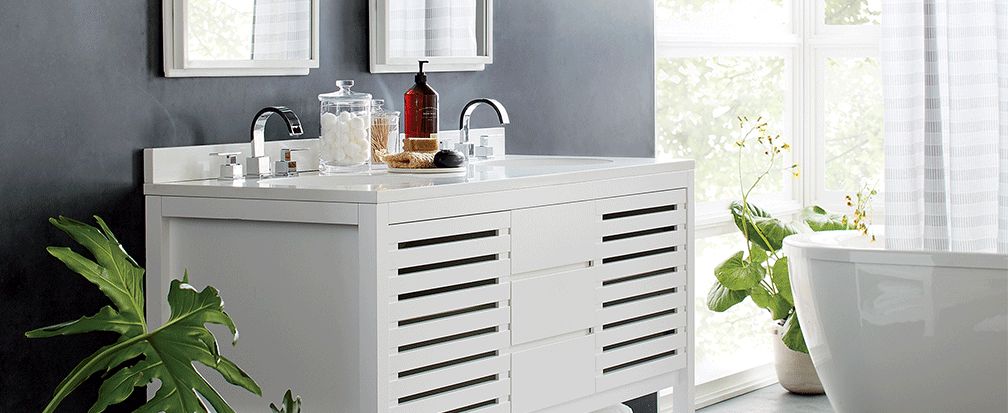 4 Ideas To Make A Small Bathroom Feel Bigger Crate And Barrel