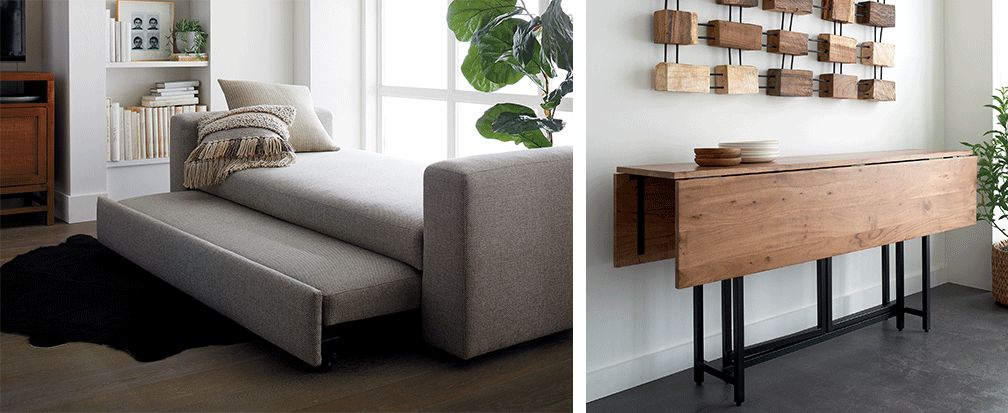 small space furniture ideas | crate and barrel