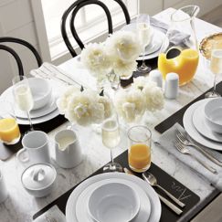 Crate and barrel dining table deals set